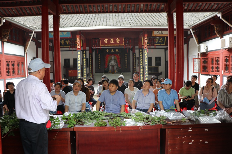 “尋找最美本草”系列中醫(yī)藥科普活動走進夏履鎮(zhèn)葉家山